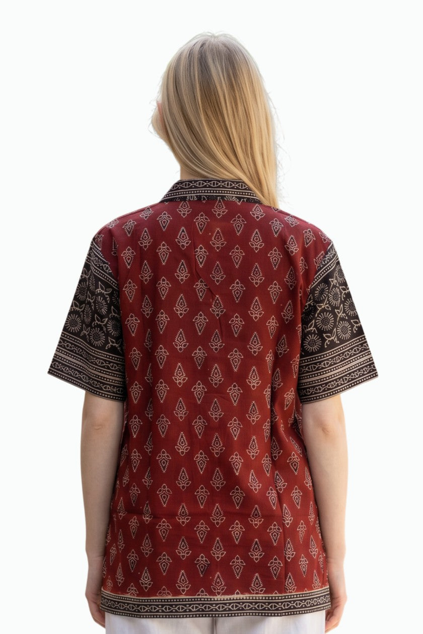 Ajrak Design Shirt