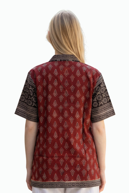 Ajrak Design Shirt