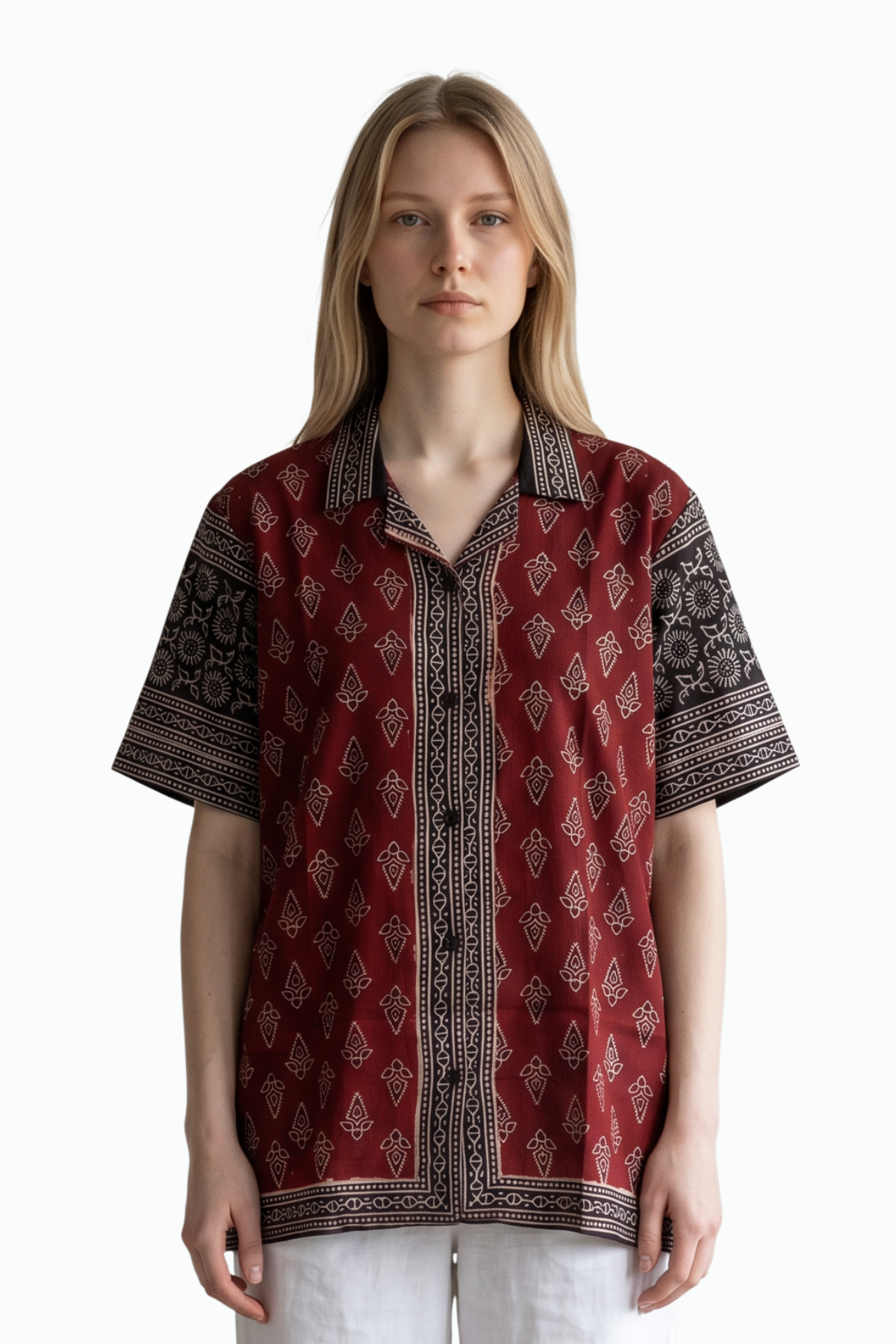 Ajrak Design Shirt
