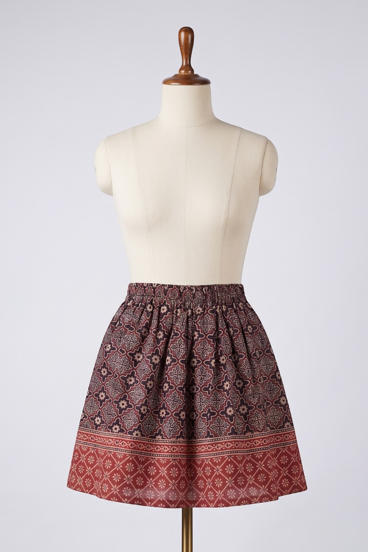 Ajrak Design Skirt